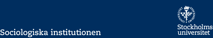 Logo for the Department of Sociology at Stockholm University